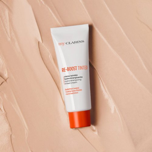 CLARINS RE-BOOST TINTED - Getönte Hydra-Energie-Creme - Alle